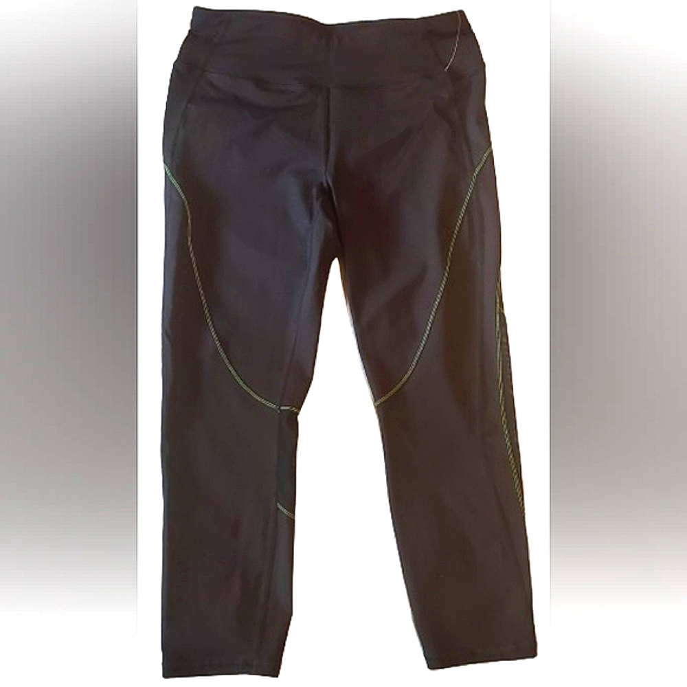 Nova Sport Womens black stitched up active Leggings in sculpt tech size M NWT